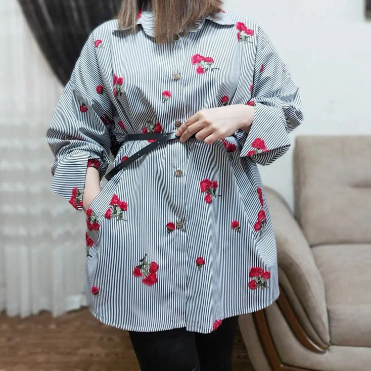 شومیز مانتویی بهاره تابستونه مدل رز