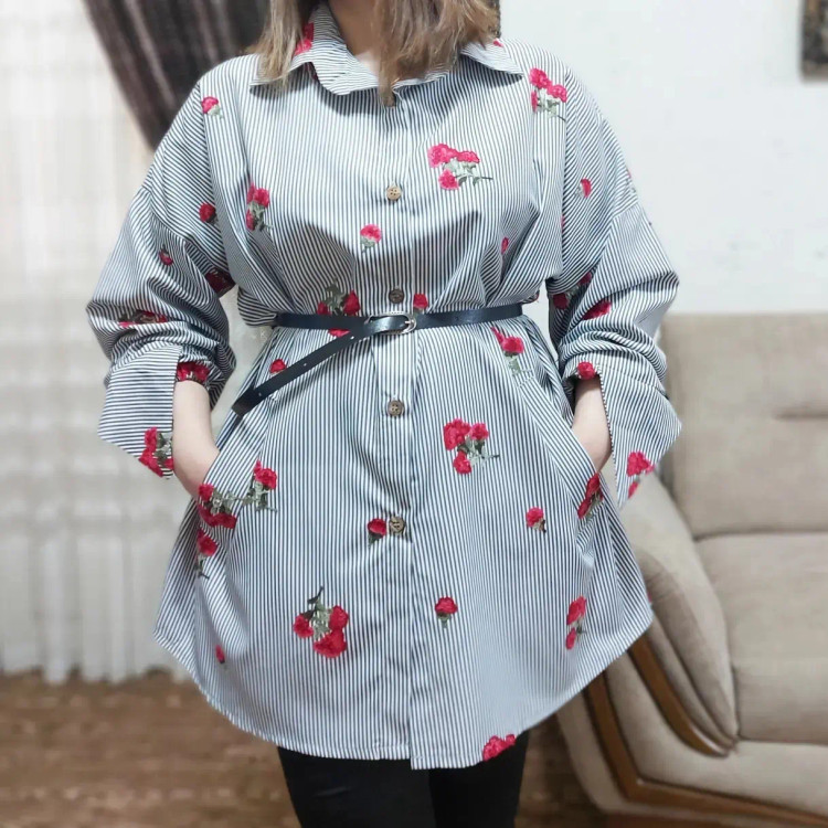 شومیز مانتویی بهاره تابستونه مدل رز