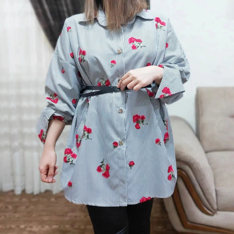 شومیز مانتویی بهاره تابستونه مدل رز