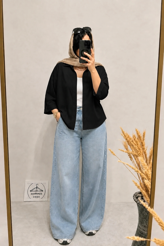 شومیز پری شیشه ای مدل سایه