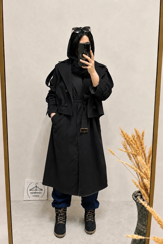 بارونی دوتیکه ضدآب مدل هلما