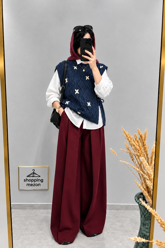 ژیله بافت پاییزه مدل یاسی