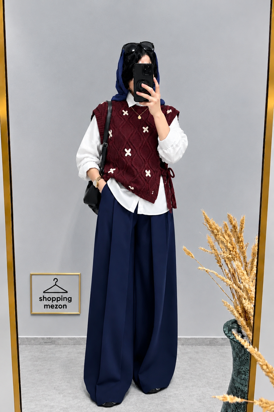 ژیله بافت پاییزه مدل یاسی