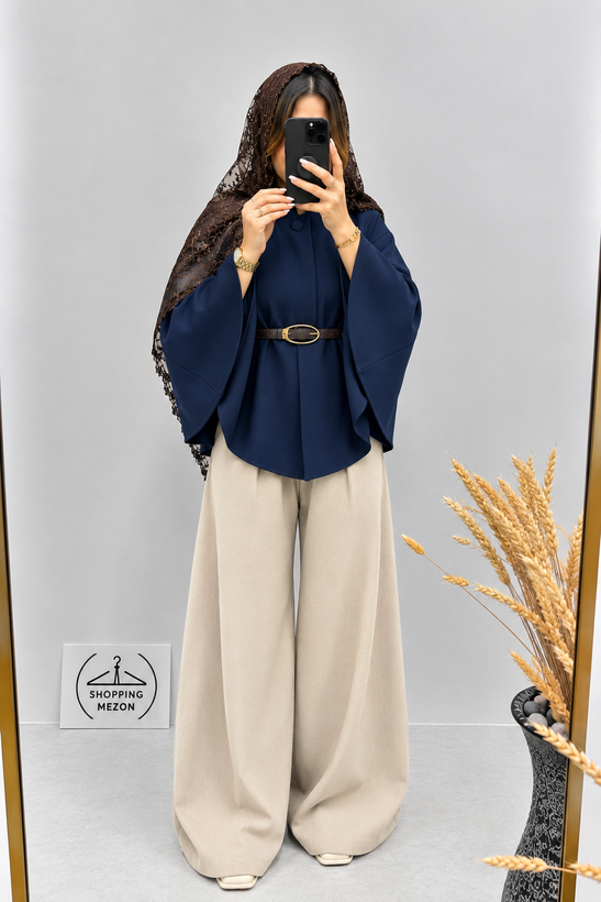 پانچو پاییزه مدل هلیا