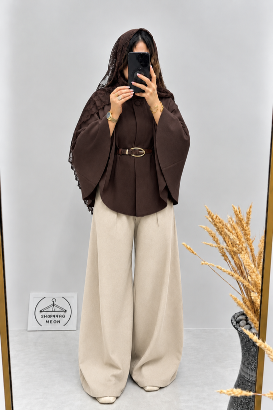 پانچو پاییزه مدل هلیا
